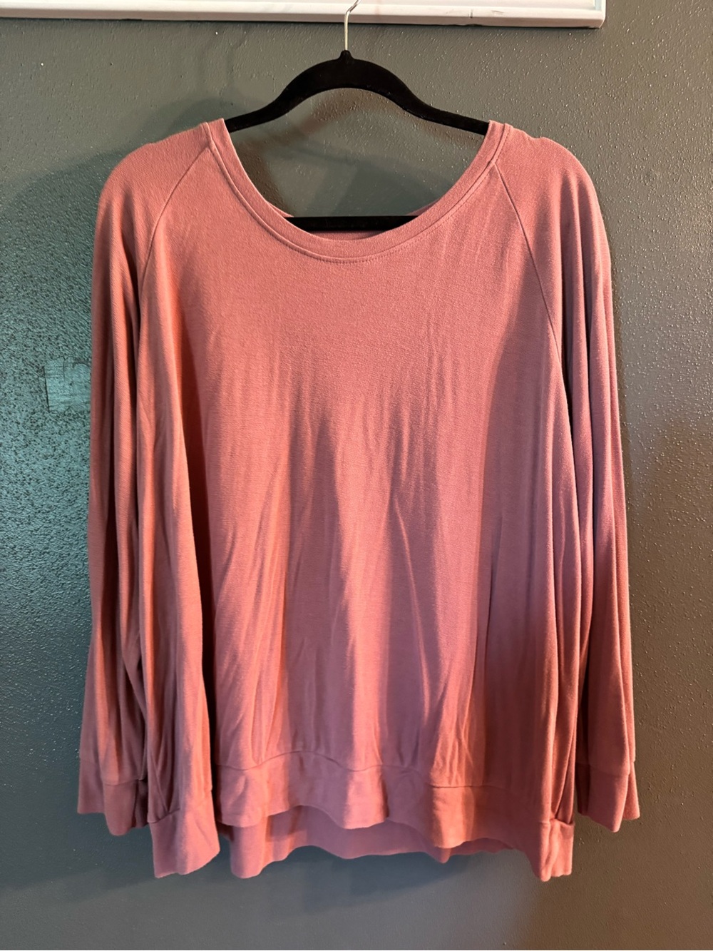 Kyte Baby NWOT Women's Soft Long-Sleeve Pullover Top - Dusty Rose Mauve
